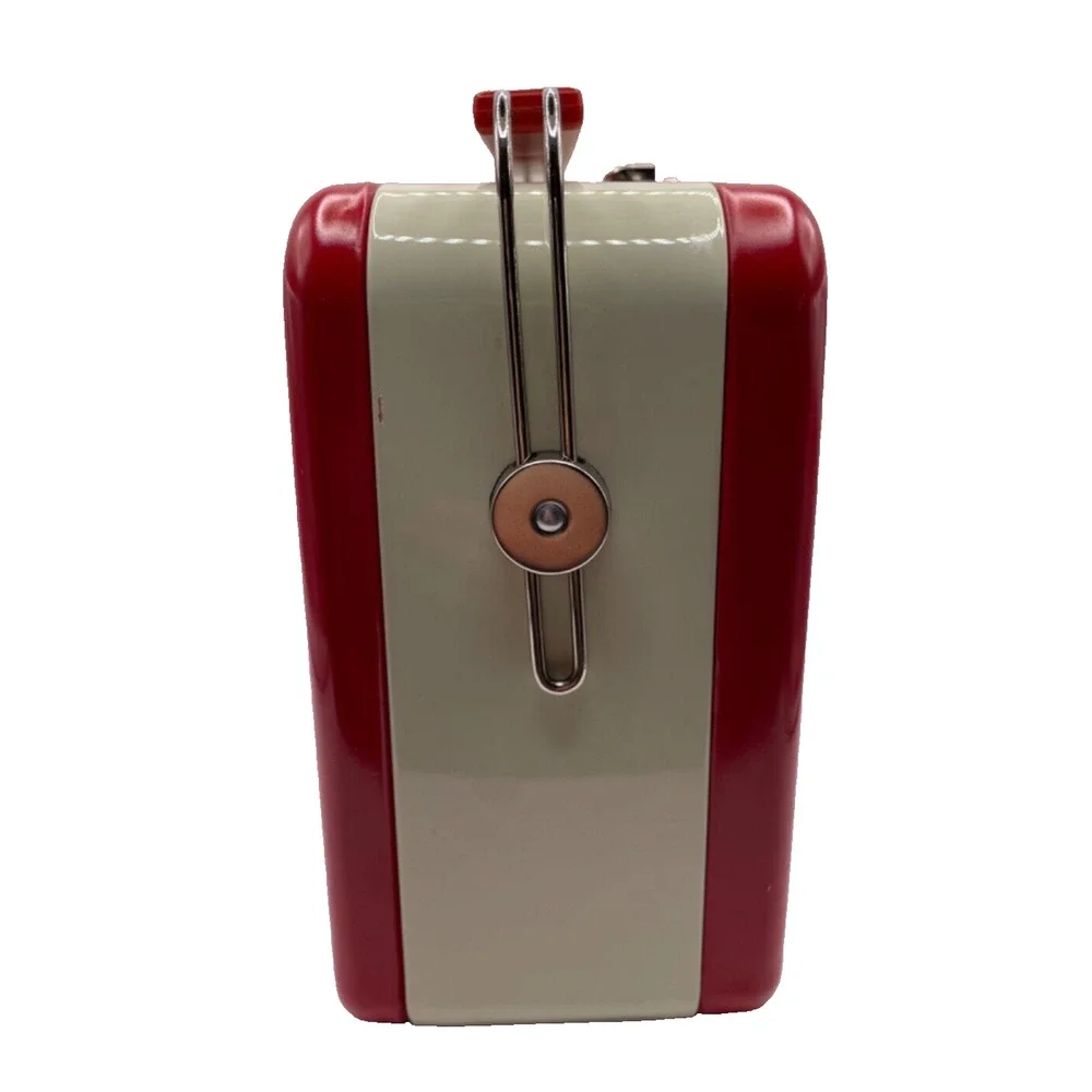 RETRO RADIO (Red/Gold) The Silver Crane Company Limited Edition Tin Lunch Box